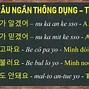 Câu Nói Tiếng Hàn Cơ Bản