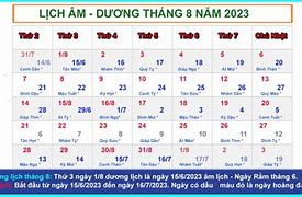 Ngày Đẹp Của Tháng 8 Dương Lịch Năm 2024